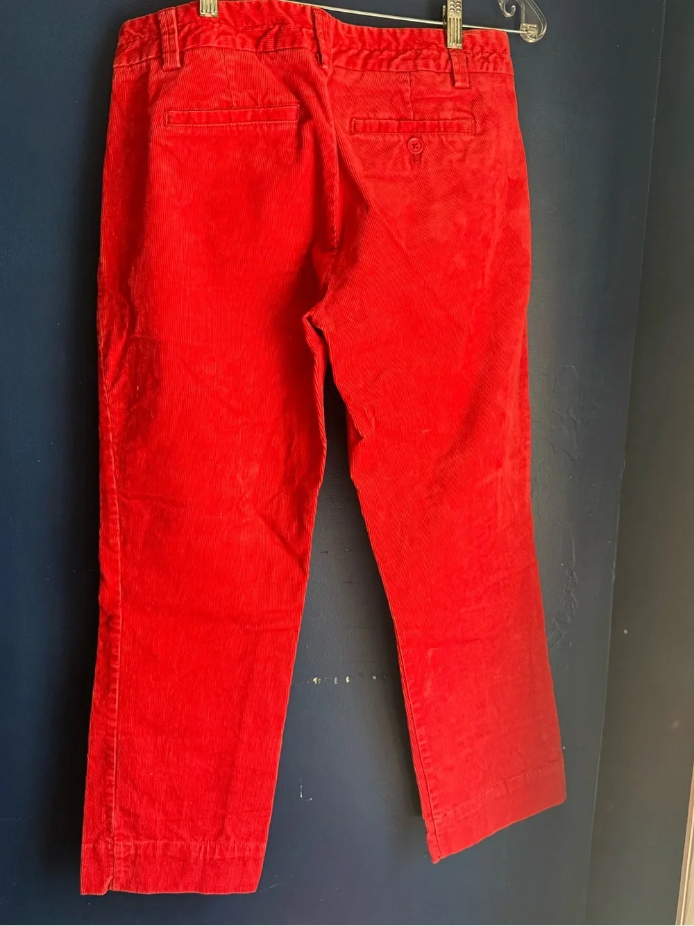 J. Crew Women’s Bright Red Corduroy Stretch Pants